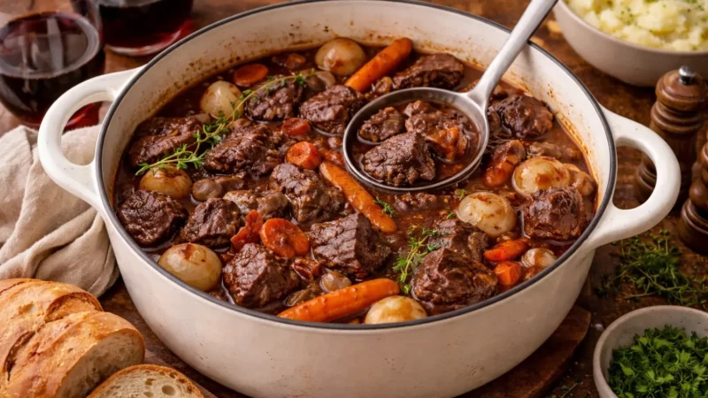 Classic Beef Bourguignon (Cozy Weekend Dinner Recipe)