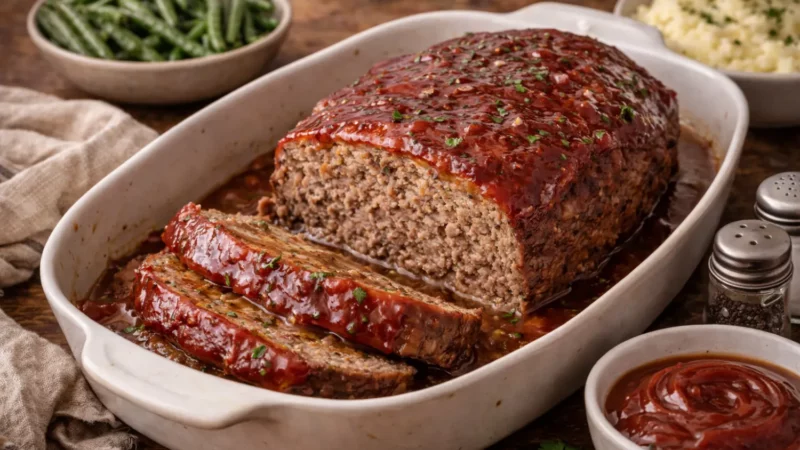 Homestyle Meatloaf with Sweet-Tangy Ketchup Glaze