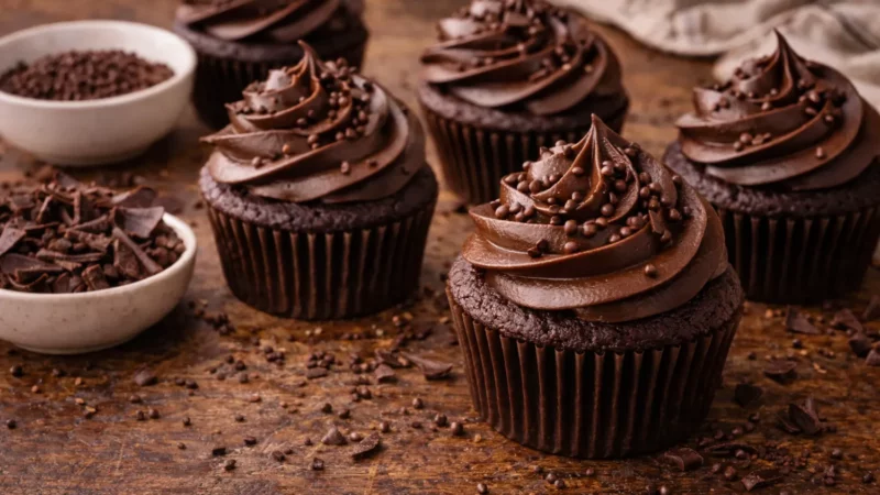 The Best Chocolate Cupcakes with Smooth Buttercream