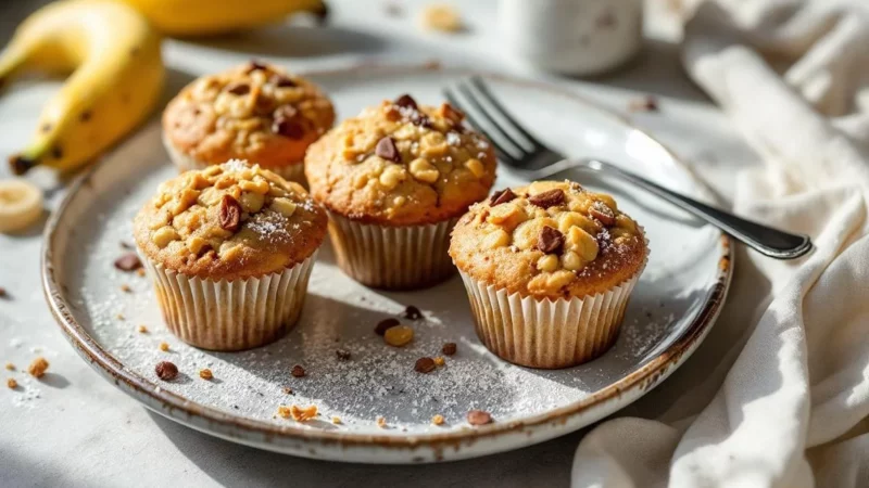 Banana Muffins Recipe (Soft and Tender)