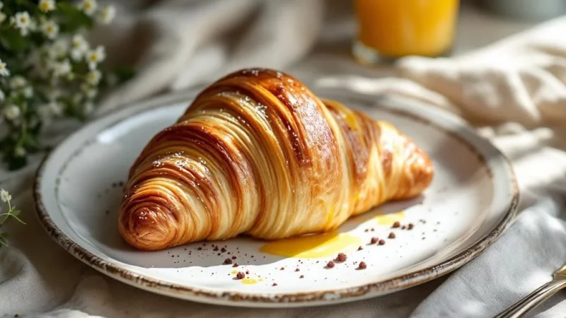 Classic French Croissant Breakfast (Easy American Version)
