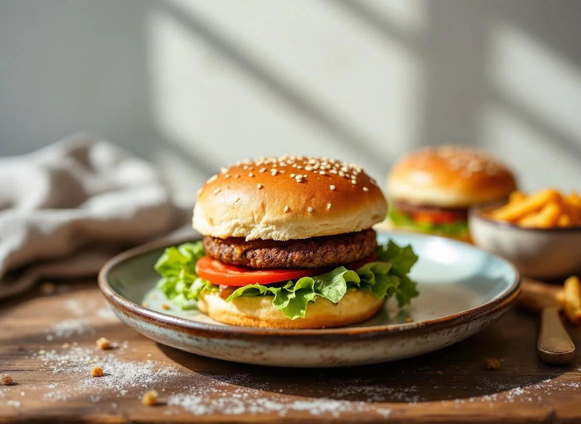 Homemade Burger Buns Soft and Bakery-Style
