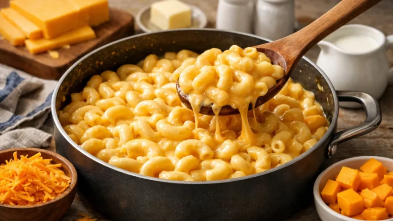 Classic Stovetop Mac and Cheese Recipe (American + Cheddar)