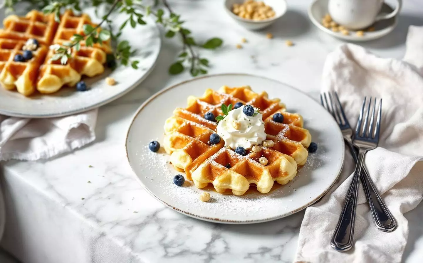 Classic Crispy Belgian Waffles Recipe (Golden Outside, Soft Inside)